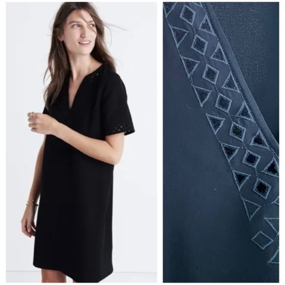 Madewell Black Cutout 2 Ballad Tunic Dress
